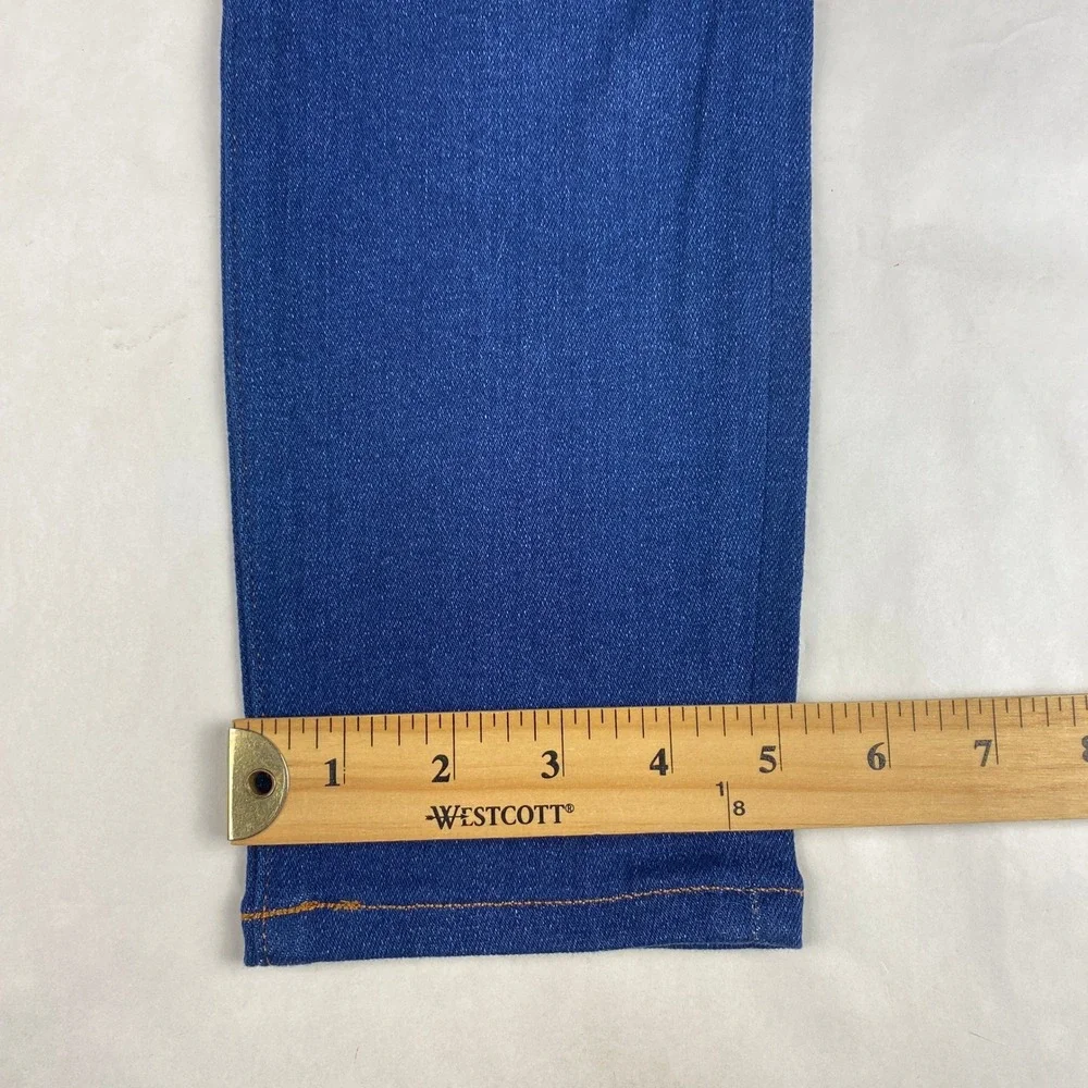 Denim Forum Jeans Women's Size 26 Blue The Arlo High Rise Straight 28L - Picture 11 of 13